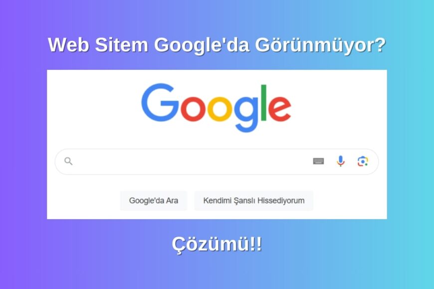 Web Sitem Google'da Görünmüyor